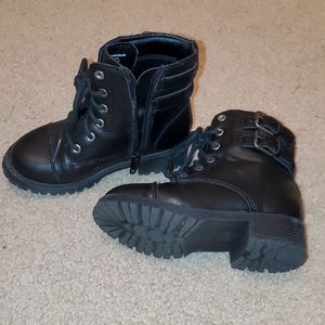 Girls combat boots
